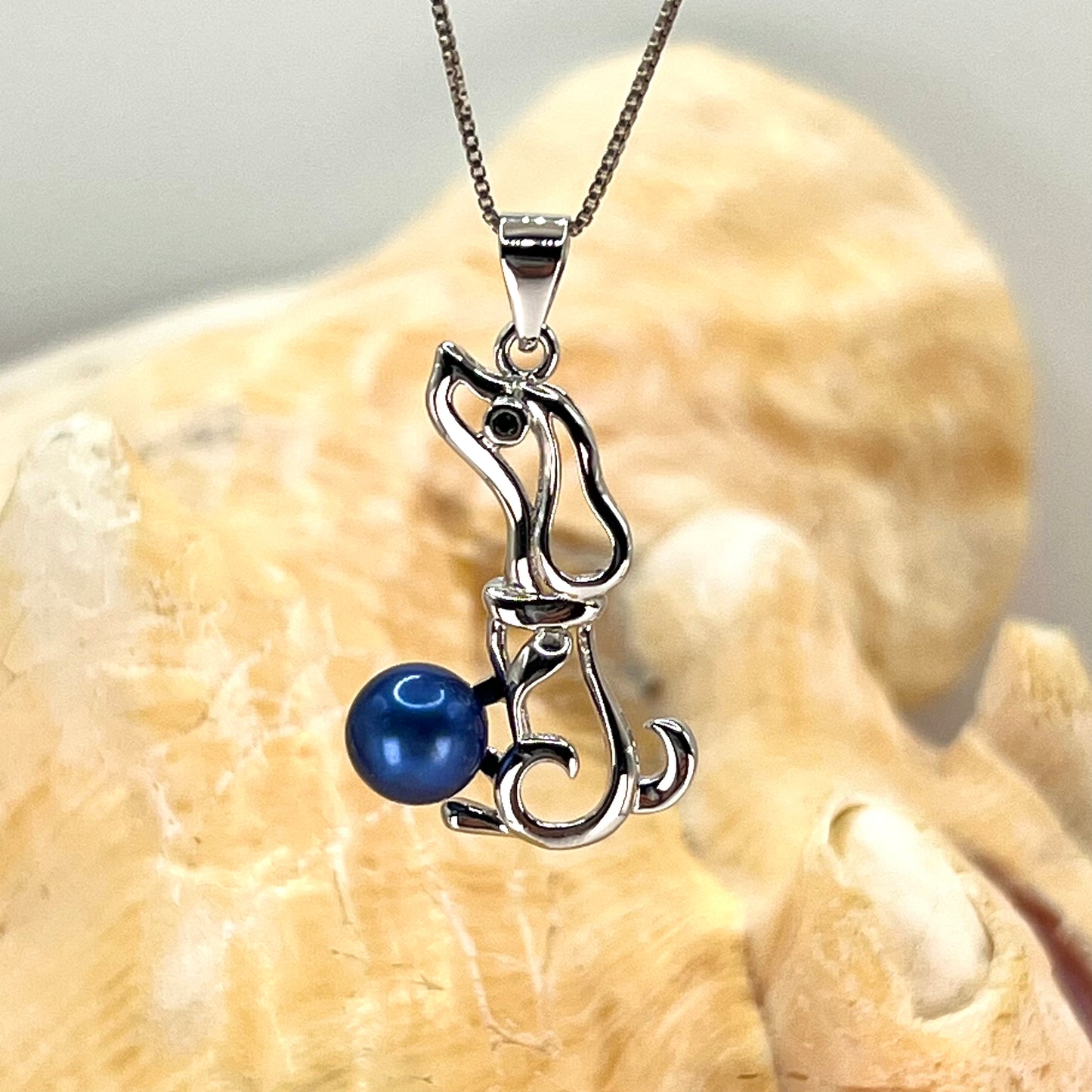 Loyal Companion Sterling Silver Set Dog Pendant