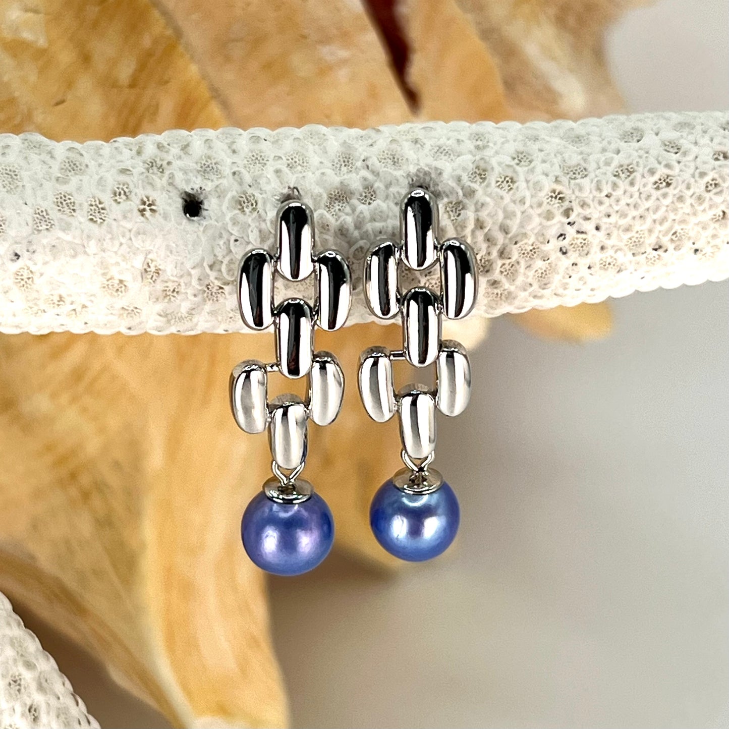 Chain Reaction Sterling Silver Earrings - New Arrival