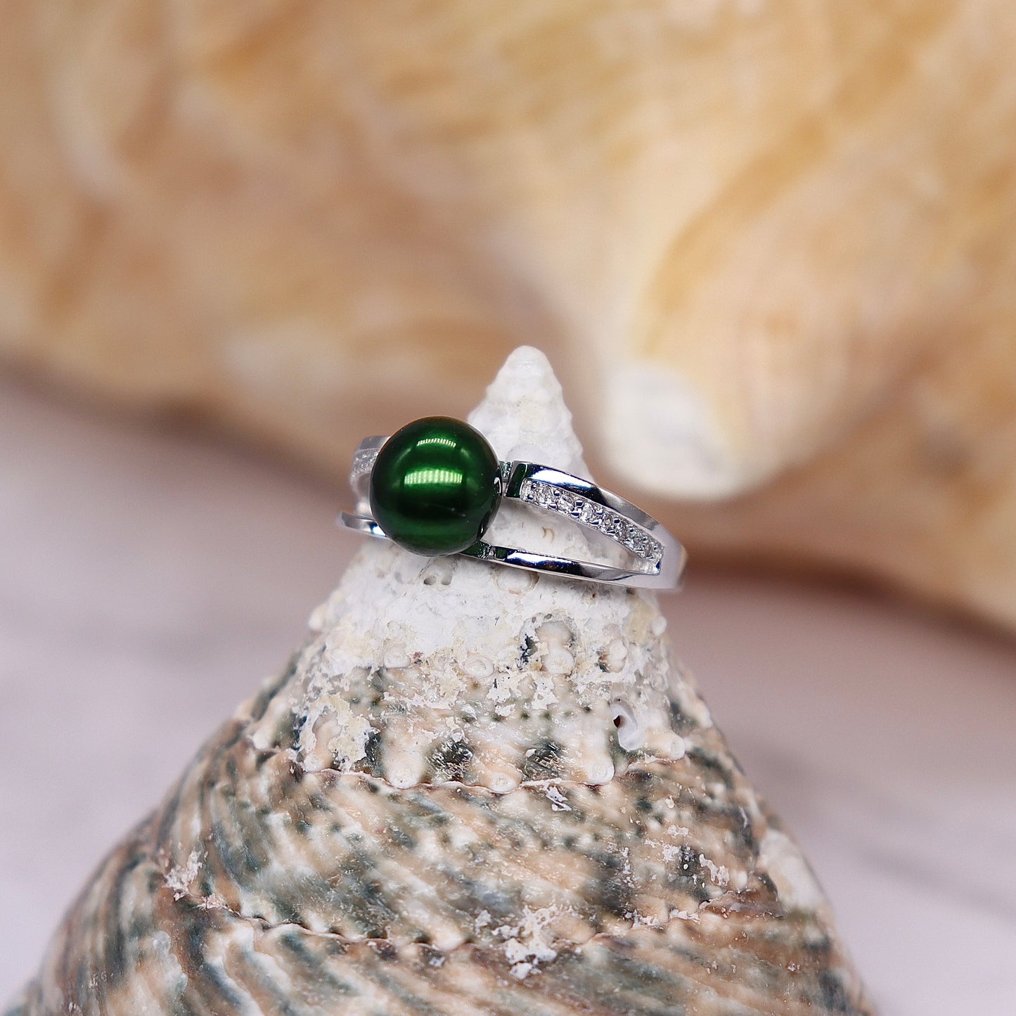 Elegance Sterling Silver & CZ Ring