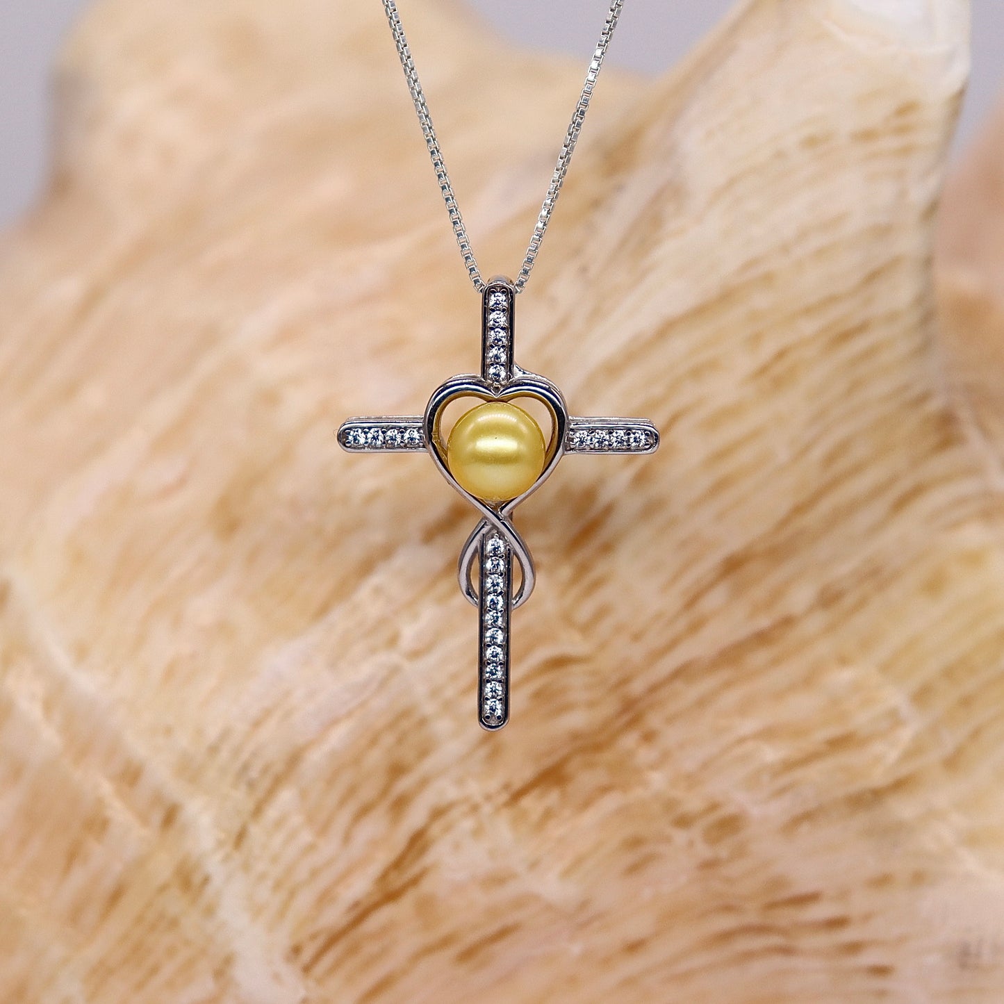 Cross of Paradise Sterling Silver Set Pendant PREORDER