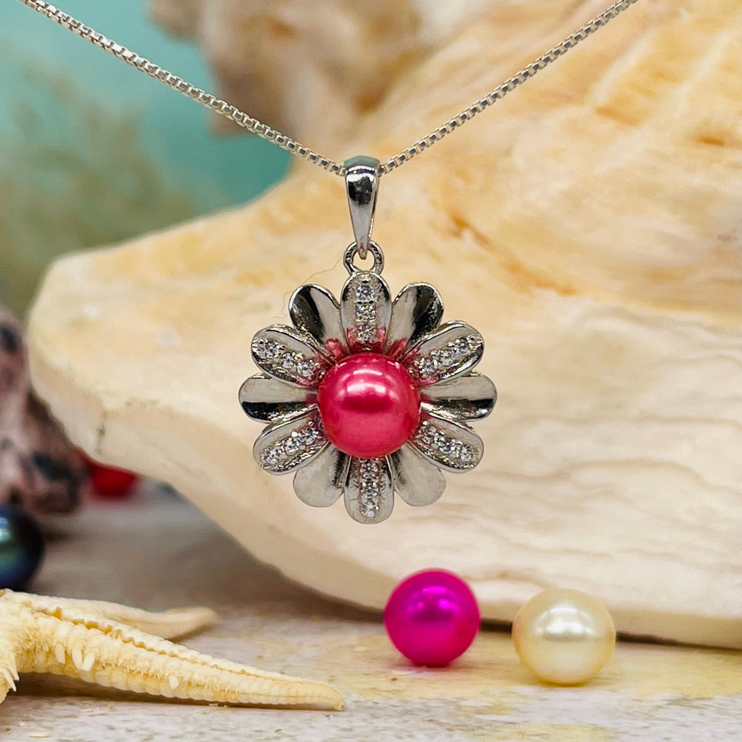 Flourishing Sterling Silver Set Pendant PRE-ORDER