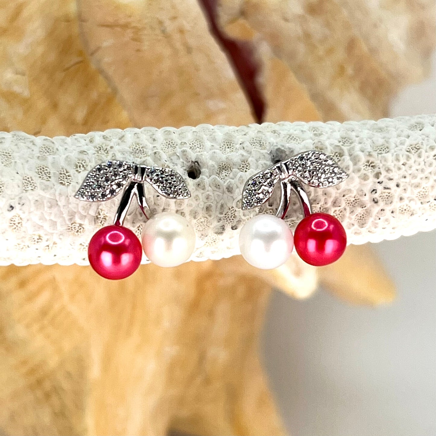 Cherry Bombs Sterling Silver Earrings - New Arrivals