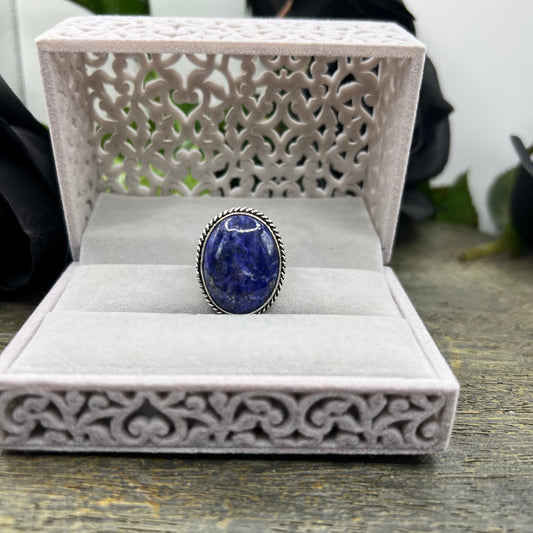 Sterling Silver Blue Kyanite Ring - Size 10