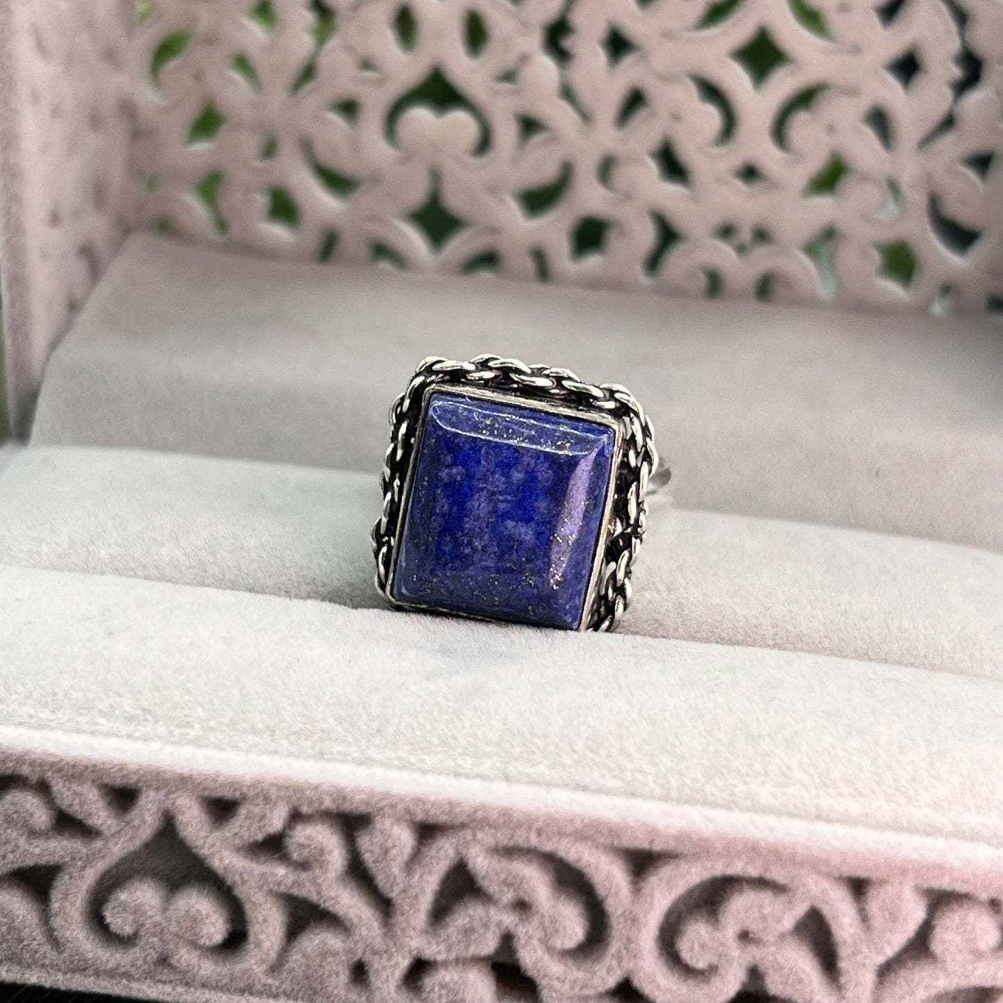 Blue Kyanite Sterling Silver  Ring - Size 9