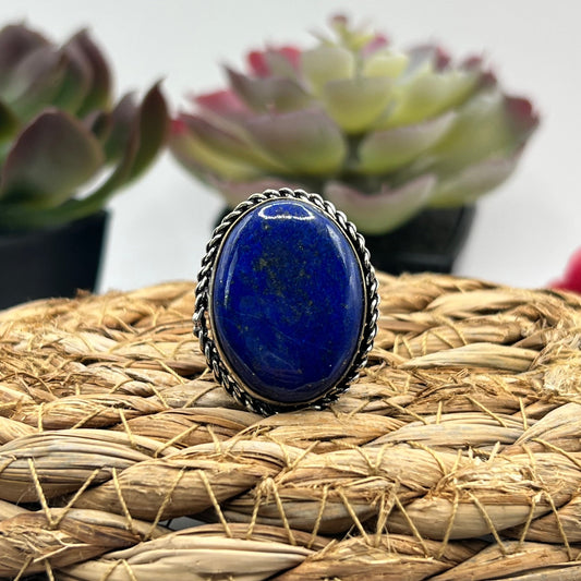 Sterling Silver Blue Kyanite Ring - Size 8