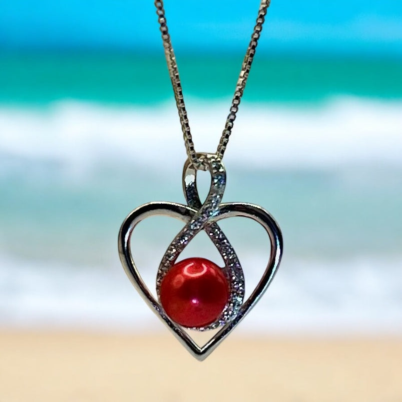 Twisted Heart Sterling Silver Pendant - New Arrival