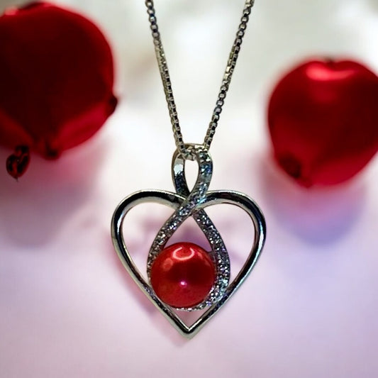 Twisted Heart Sterling Silver Pendant - New Arrival