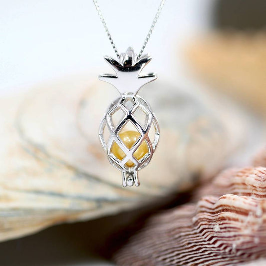 Pineapple Sterling Silver Cage Pendant PRE-ORDER