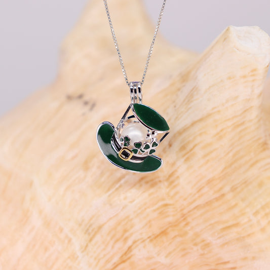 Top O' the Morning to Ya Sterling Silver cage pendant PREORDER