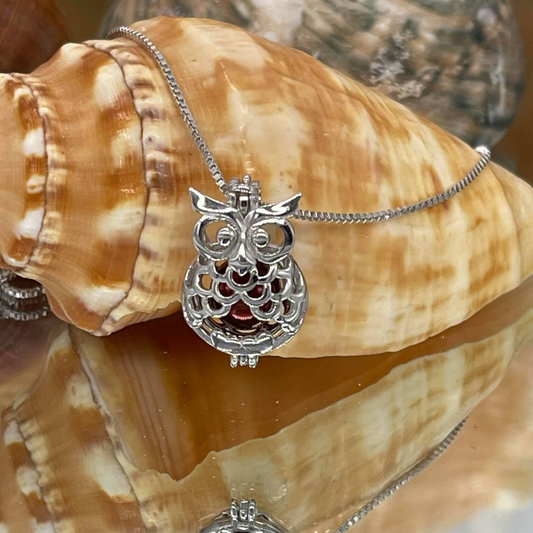 You're a Hoot Sterling Silver Cage Pendant PRE-ORDER